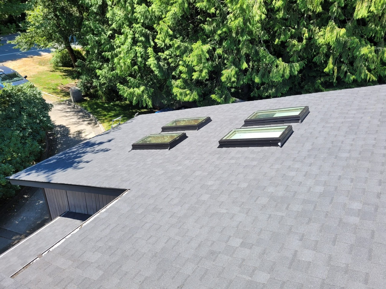 New roof and skylights in Squamish, BC
