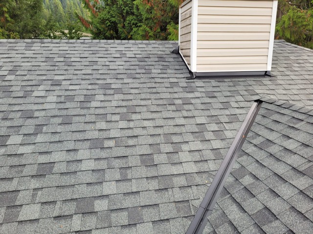 residential shingle roof job by BQR